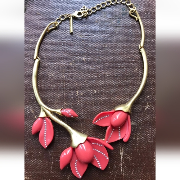 🌹Set Oscar De La Renta   necklace and earrings - Picture 13 of 15